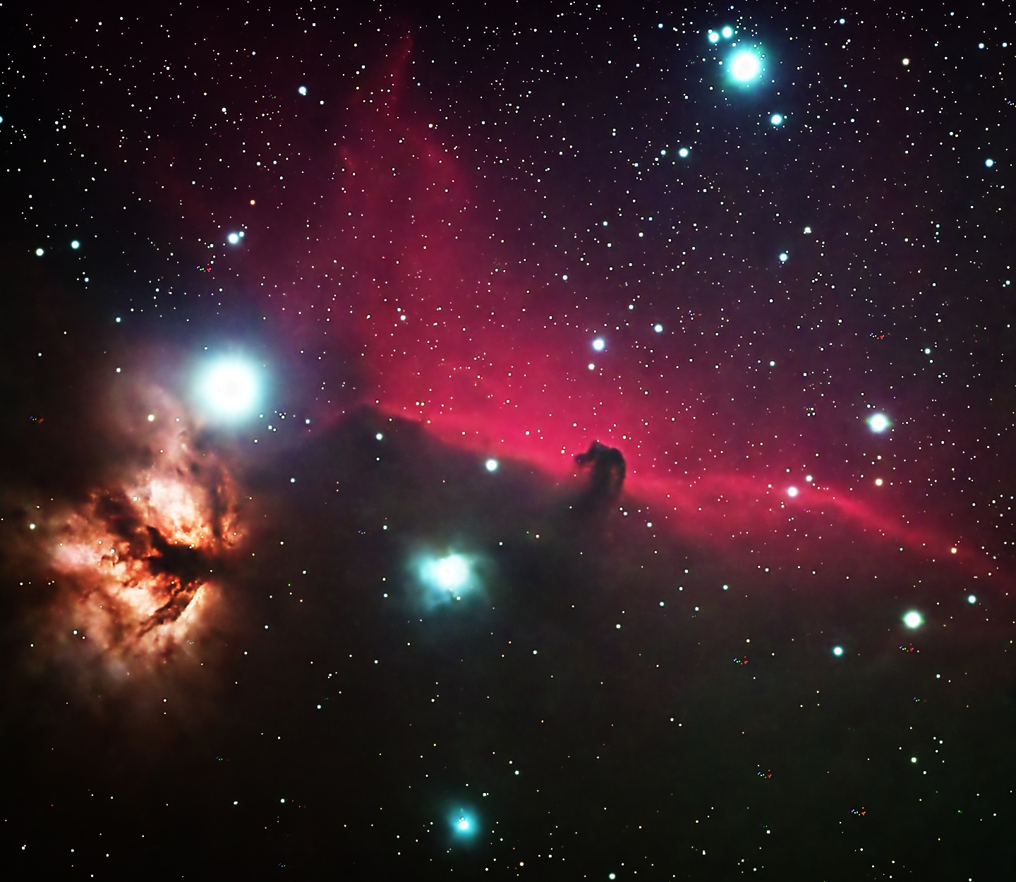 Horsehead and Flame Nebula Region image
